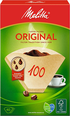 Фильтры для кофемашины Melitta Original 100/40 шт 4006508126033