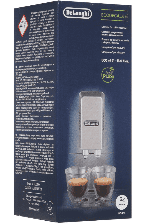 Средство для удаления накипи De'Longhi EcoDecalk DLSC500